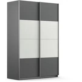 Rauch Schwebetürenschrank Quadra 136 x 210 x 62 cm Grau