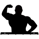 Bentatec Schlüsselbrett Muskelmann in schwarz