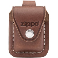 Zippo Ledertasche braun mit Schlaufe