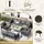 stilvora Garten-Lounge-Set 8-tlg. Grau