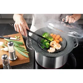 GEFU Überkochschutz BOLLA aus Silikon 30 cm anthrazit