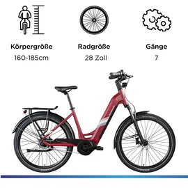 Zündapp X800 27,5 Zoll RH 160-185 cm Damen weinrot