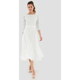 Swing Cocktailkleid Weiß 44