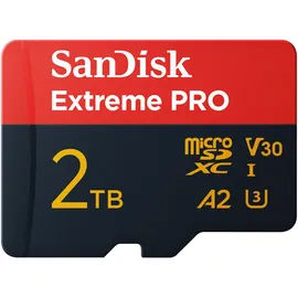 SanDisk Extreme Pro microSDXC UHS-I U3 V30 A1 2 TB + SD-Adapter
