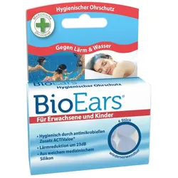 BIOEARS Silikon Ohrstöpsel antimikrobielle 6 St