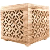 Homestyle4u Beistelltisch Braun, Holz, 40x38x40 cm, Wohnzimmer, Wohnzimmertische, Beistelltische