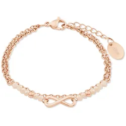 s.Oliver Armband »2022731«, mit Glasstein s.Oliver roségoldfarben-pfirsich + pfirsich