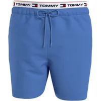 Tommy Hilfiger Badeshorts »DW MEDIUM DRAWSTRING«, mit Logoschriftzügen rundum, Gr. M (50) - N-Gr, blue spell, , 13649714-M N-Gr