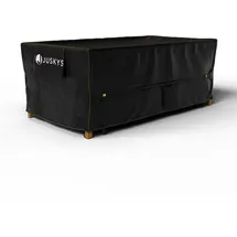 Juskys Gartenmöbel Abdeckung 210 x 110 x 75 cm Schwarz