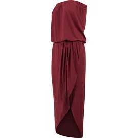 URBAN CLASSICS Vicoe Bandeau Kleid Bordeaux XS
