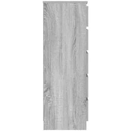 vidaXL Schubladenschrank Grau Sonoma 60x36x103 cm Holzwerkstoff