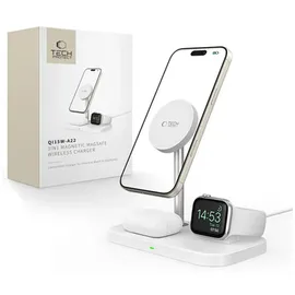 TECH-PROTECT Tech-protect wireless Charger 3in1 Magnetic MagSafe, white