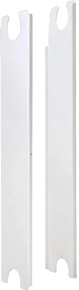 Seitenblendenset für Simun Super B4 600/100 Weiß RAL 9010