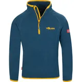 TROLLKIDS Kinder Nordland Half Zip Fleecepullover - 116 - mystic blue/golden yellow