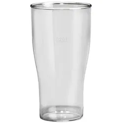 MONOUSO - Wiederverwendbares Durable Bierglas SAN Klar 350ml (5 Stück)