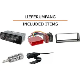 JUST SOUND best choice for caraudio Autoradio Einbaupaket JBL Celebrity 150 passend für Peugeot 106 S2 | Bluetooth USB