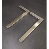 2er Set V2A Wandhalterung 30cm Waschtischplatte Regalträger Konsolenträger Konsolenhalterung Wandkonsole Edelstahl gebürstet rostfrei 300 kg Traglast