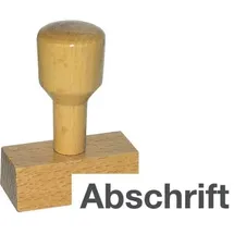 kompatible Ware Stempel, 'Abschrift'