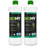 BiOHY Bodenreiniger für Wischroboter Bio Reiniger, Bodenwischpflege, Nicht schäumender Bodenreiniger 2er Pack (2 x 1 liter) Flasche)