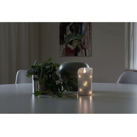 Konstsmide LED Echtwachskerze 13.5 cm weiß