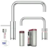 Quooker Nordic Square Twintaps verchromt glänzend (3NSCHRTT)