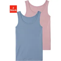 VIVANCE Unterhemd, (Packung, 2 St.), in schlichtem Design, Tanktop,