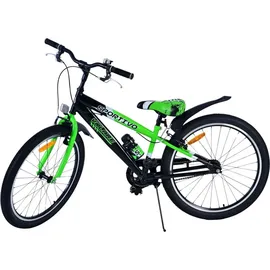 Volare Kinderfahrrad Sportivo Jungen 24 Zoll Kinderrad Grün Zweihandbremsen