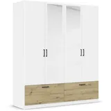 Rauch »Kleiderschrank Schrank Garderobe Wäscheschrank BARI mit Spiegel«, mit Schubkästen und modernem Griff in Graumetallic MADE IN GERMANY,