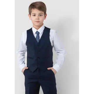 SANDER STELLAN Kinderanzug Luxuriöser Jungen Anzug Kommunionanzug 4-teilig blau festlich, elegant blau 98