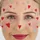 Party Factory Face Tattoo Herzen, temporäres Glitter Gesichtstattoo für Motto Party, Halloween & Karneval, Kinder & Erwachsene
