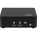 MSI Cubi NUC AI 1UMG-023DE– Intel® CoreTM Ultra 5 125H CPU, 8 GB DDR5, 256 GB M.2 SSD, USB 10 Gbit/s Typ C und A, ThunderboltTM 4 und HDMITM 2.1, Wi-Fi 6E, Bluetooth 5.3 – Schwarz, Windows 11 Pro
