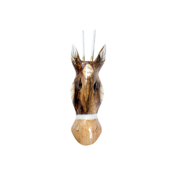 maDDma Dekohänger Wand-Maske Antilope 30cm, handmade - Wandmaske Holzmaske Antilopenmaske, Wandmaske Antilope - 30 cm bunt