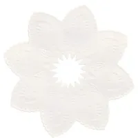 Papstar Kerzen-Manschetten rund Ø 10 cm 100 St. Weiß