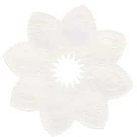 Papstar Kerzen-Manschetten rund Ø 10 cm 100 St. Weiß