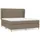 vidaXL Boxspringbett 180 x 200 cm Taupe