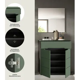 Home Affaire REHAT Garderobenspiegel 80x37x190 grau