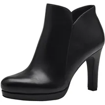 TAMARIS Damen Klassische Stiefeletten, Frauen Stiefeletten,Bootee,Booties,halbstiefel,Kurzstiefel,uebergangsschuhe,Black MATT,40 EU