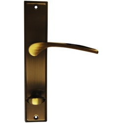 ALPERTEC Langschild-Garnitur »Nelson«, Messing - braun