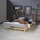 Homestyle4u Holzbett 140 x 200 cm Braun