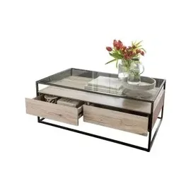 Bozen II Eiche Sonoma glasklar 110 x 42 x 60 cm
