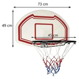 mimulo Basketballkorb Outdoor 73 x 49 cm