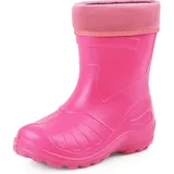 Ladeheid Gummistiefel Kinder federleichte und wasserdichte Eva Thermo Regenstiefel Gummistiefel gefüttert KL050 (Rosa, 32 EU)