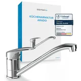 Bächlein Küchenarmatur Arado, chrom, Hochdruck, 360° schwenkbar