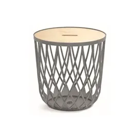 Prosperplast Mehrzweckkorb mit Deckel 55L 44,7 x 44,7 x 45 cm grau