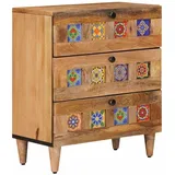 vidaXL Nachtschrank Natur 50 x 33 x 62 cm Beige