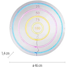 just light. Dartboard Neon inkl. USB-Anschluss