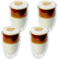 TYA Collection Latte-Macchiato-Glas Glas Doppelwandig Thermoglas Kaffee Swing Gläser 450 ml