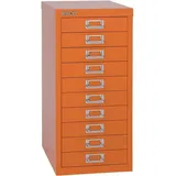 BISLEY MultiDrawer Schubladenschrank 27,9 x 59 x 38 cm orange