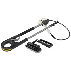 KÄRCHER Reinigungsbürsten-Set "Reinigungsset Teleskopstrahlrohr TLA 2.644-249.0", schwarz, B:119,3cm H:24,6cm L:11,6cm, Reinigungsbürsten, für Fassaden und Glasflächen