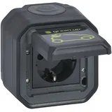 Legrand Plexo New Feuchtraum Green-UP AP-EV-Steckdose, Aufladen von Elektrofahrzeugen, IP55, Klappdeckel E-Auto-Markierung, anthrazit 069708L